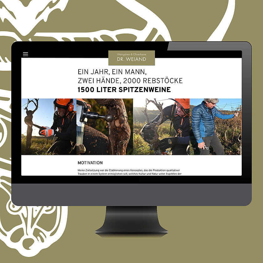 Weiand Weine Bildergalerie auf dem Cinema-Display