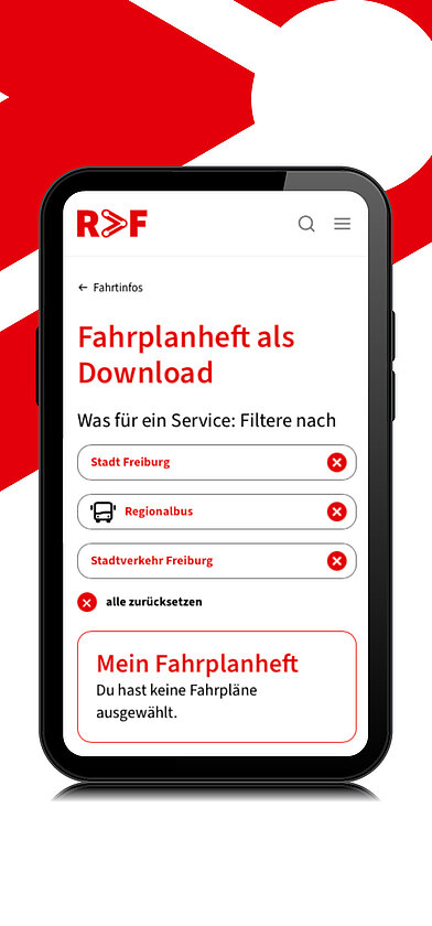 RVF Website auf dem Smartphone