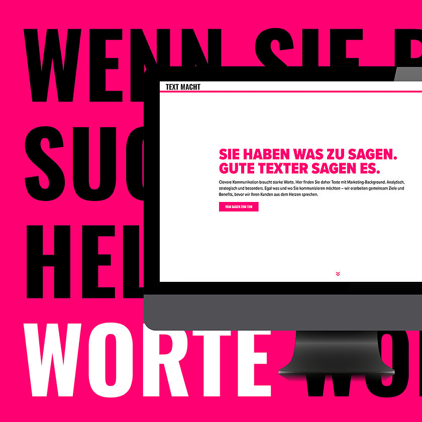 Text Macht Website