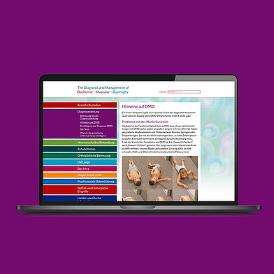 DMD Guide Web Laptop-Ansicht