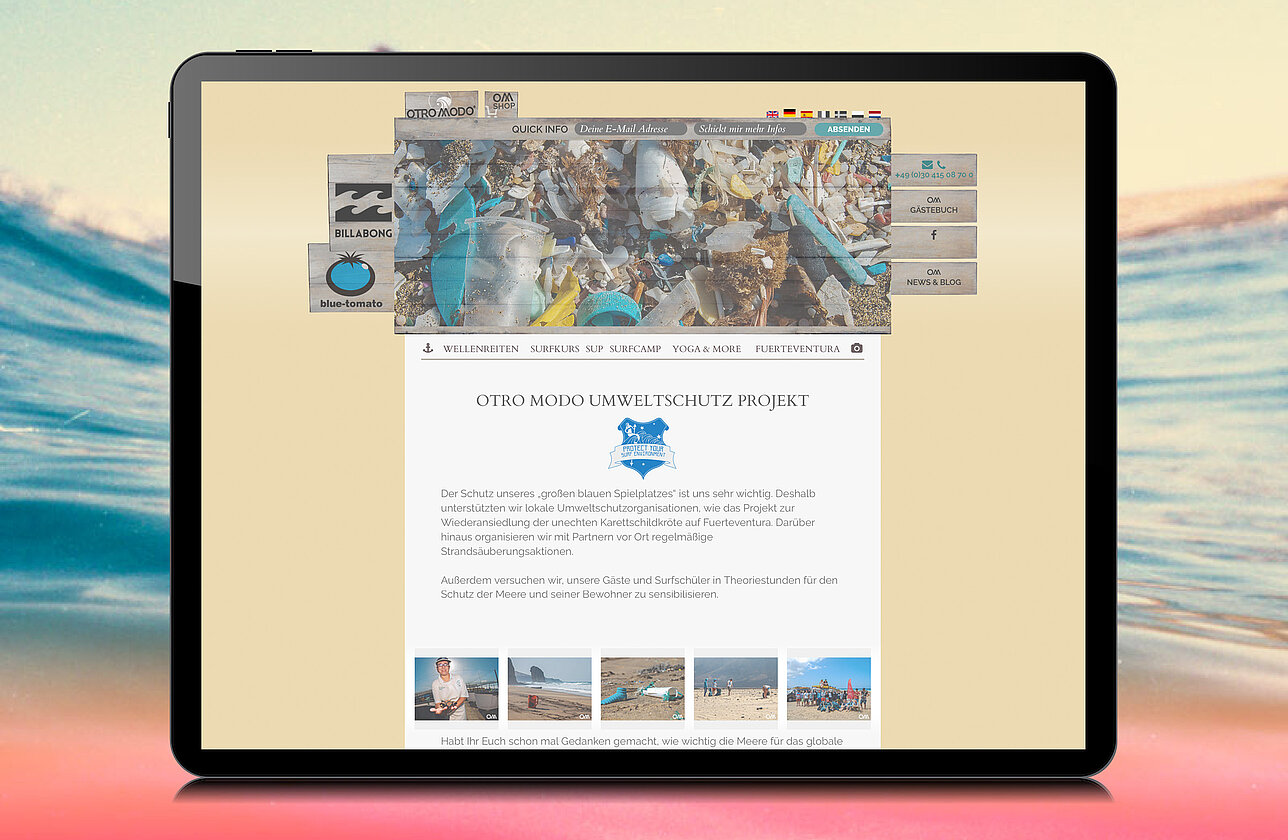 Otro Modo Website Umweltschutz