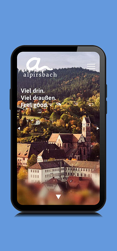 Alpirsbach Startseite Smartphone-Ansicht