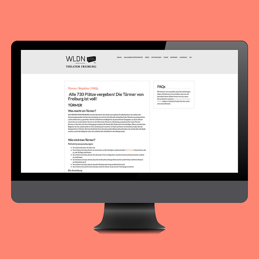 Die Türmer von Freiburg Website