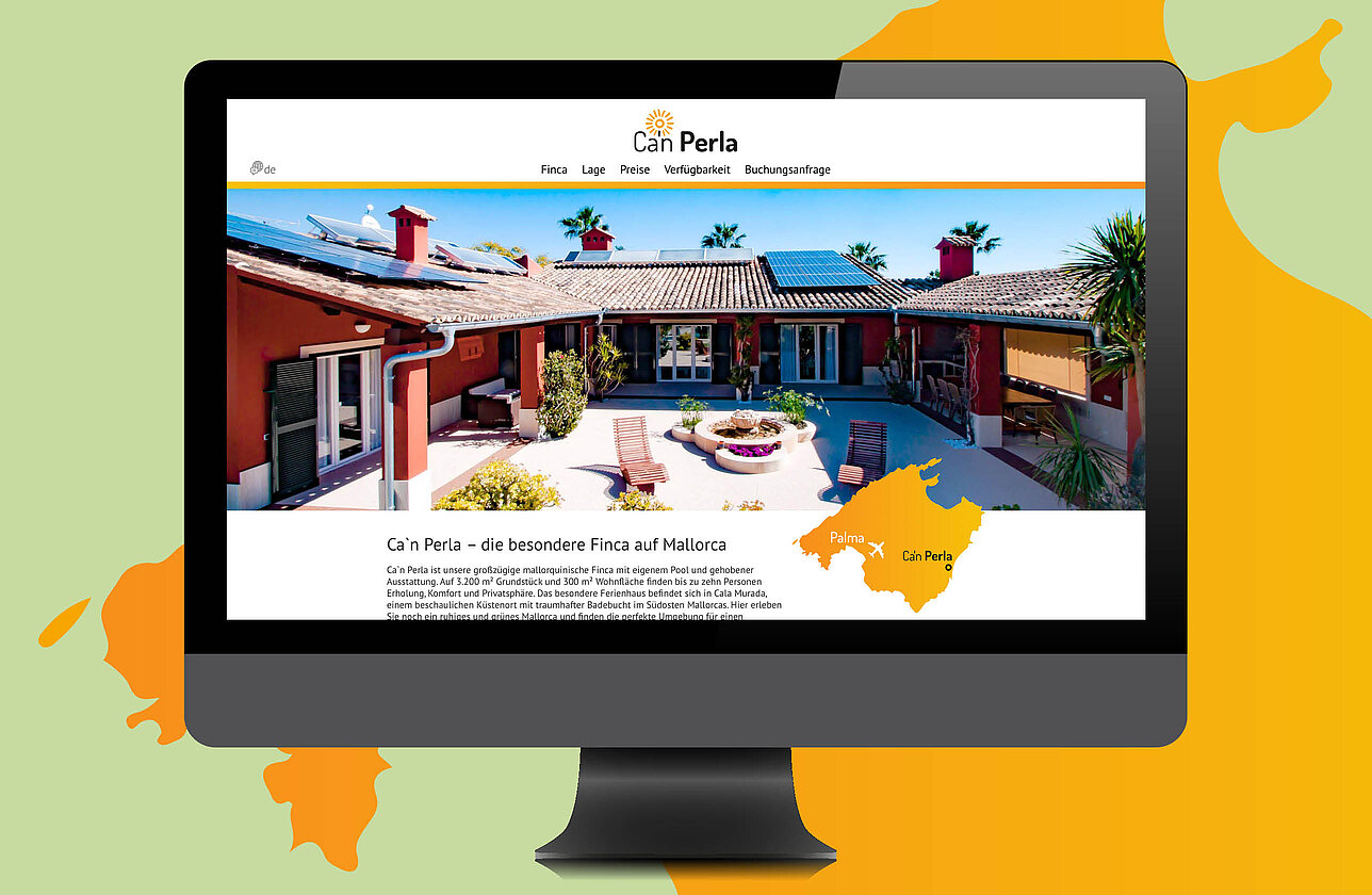 Ca'n Perla Startseite Desktop-Ansicht