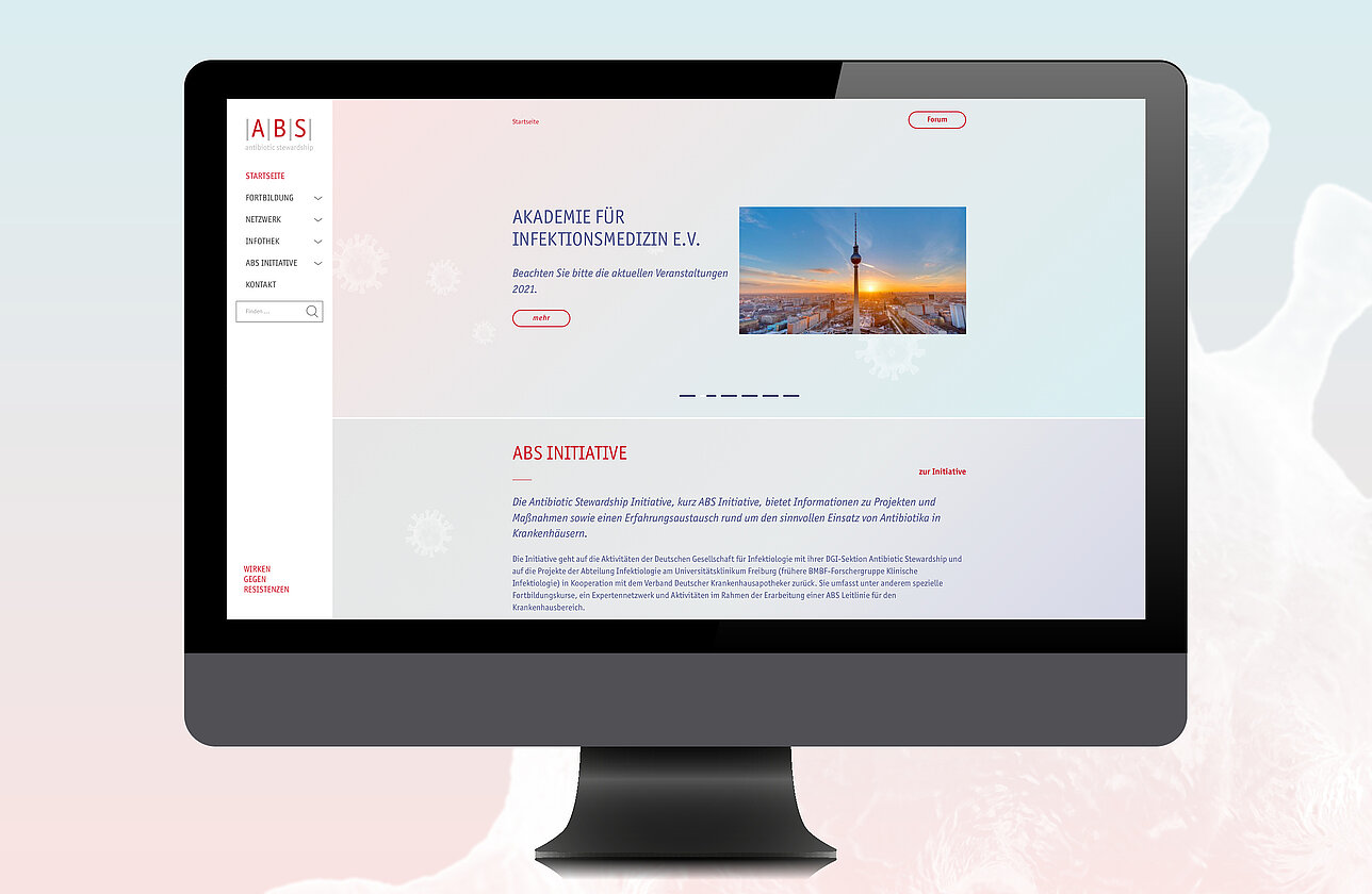 Antibiotic Stewardship Website Desktop